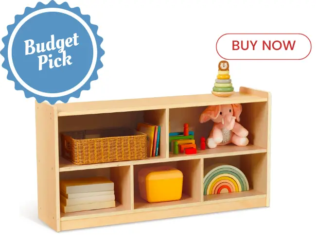 TOOKYLAND Montessori Shelf 8-Section Wood Storage Cabinet