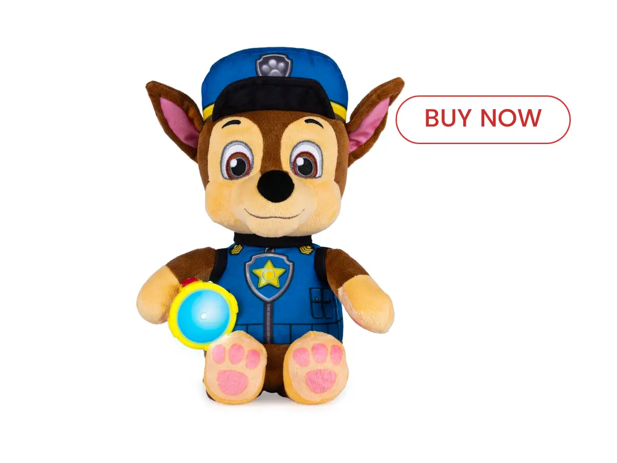 best paw patrol toy - Snuggle Up Chase Plush with Flashlight and Sounds