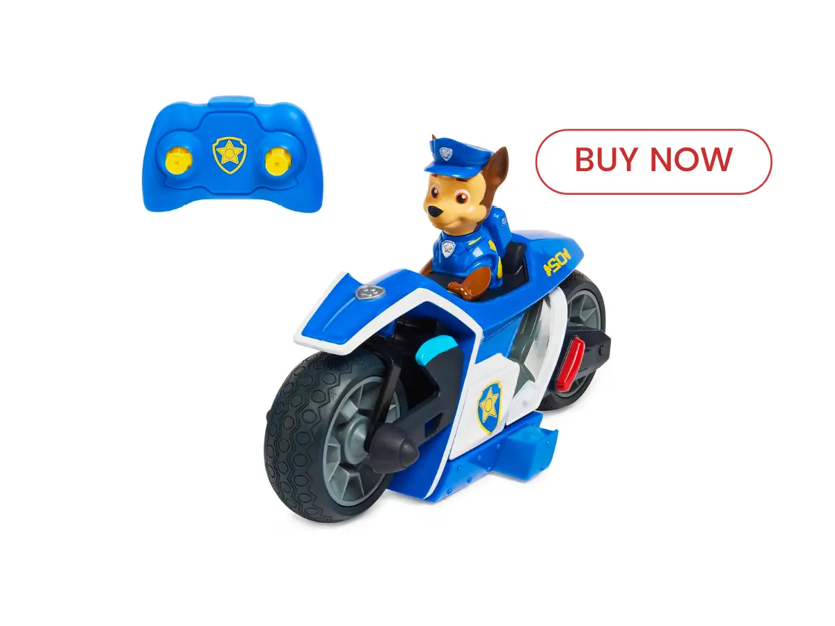 best paw patrol toys - Chase RC Movie Motorcycle, Remote Control