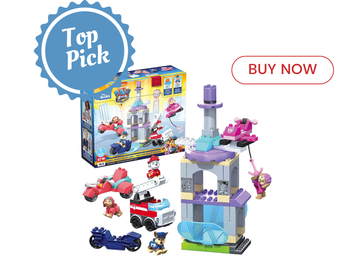 Best paw patrol toys - MEGA BLOKS Paw Patrol Building Blocks Ride & Rescue Vehicle Pack