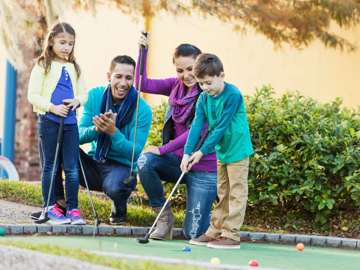 people of all ages can play golf: young age groups and older