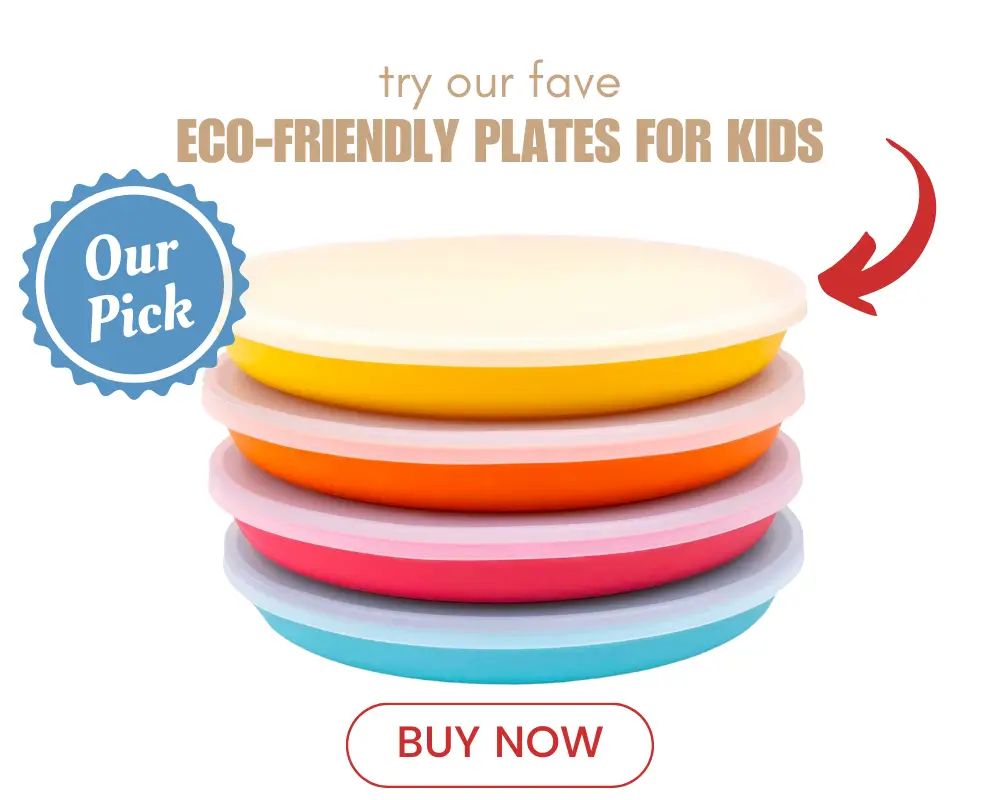 Eco friendly, safe, bpa-free toddler plates