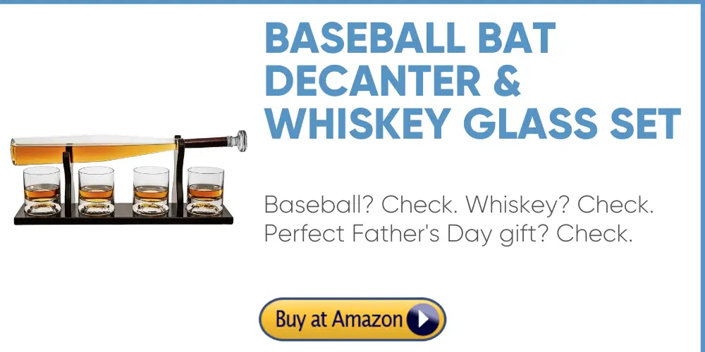 baseball whiskey decanter set perfect father's day gift 
