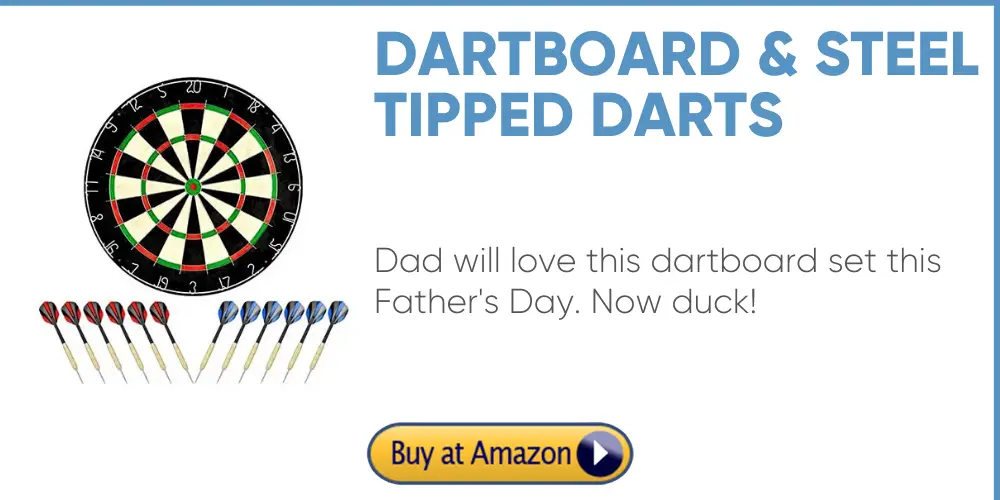 dartboard & dart set father's day gift