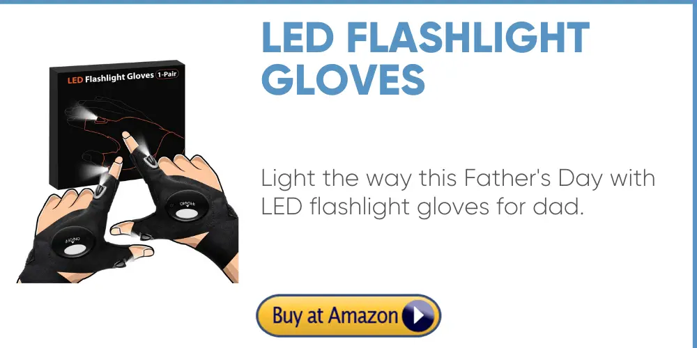 LED flashlight gloves father's day gift