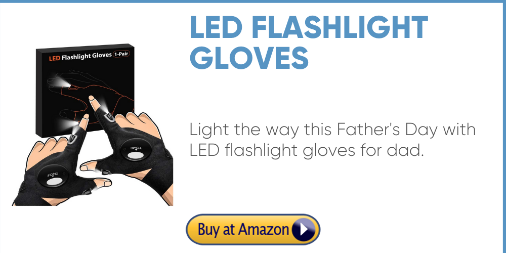 LED flashlight gloves father's day gift