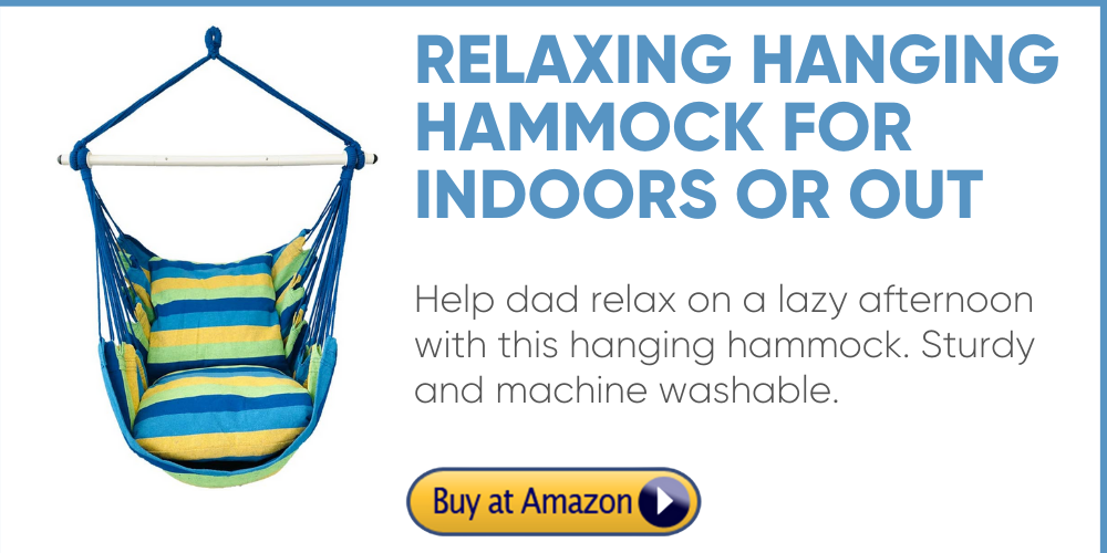 indoor outdoor hammock relaxing father's day gift