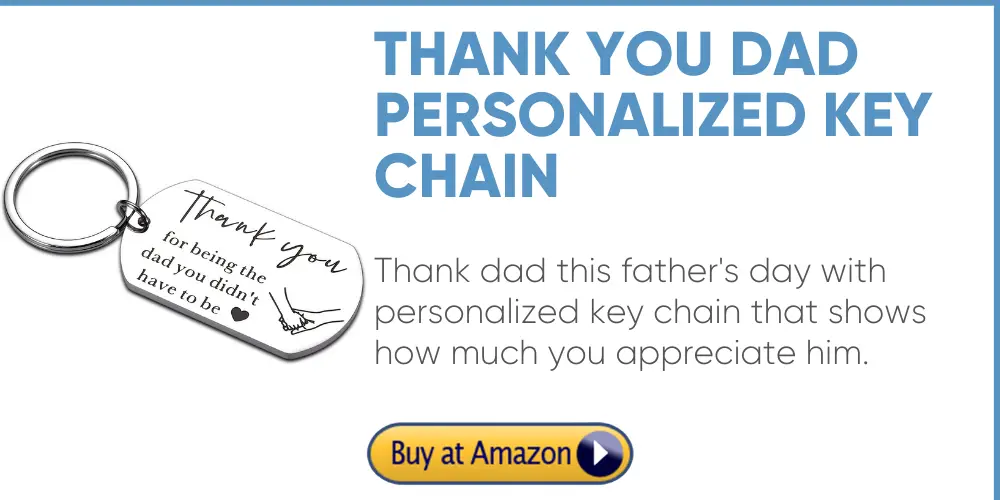 personalized dad key chain father's day gift thoughtful