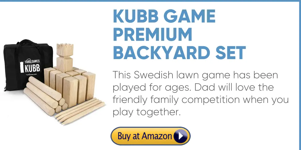 kubb swedish yard game father's day gift