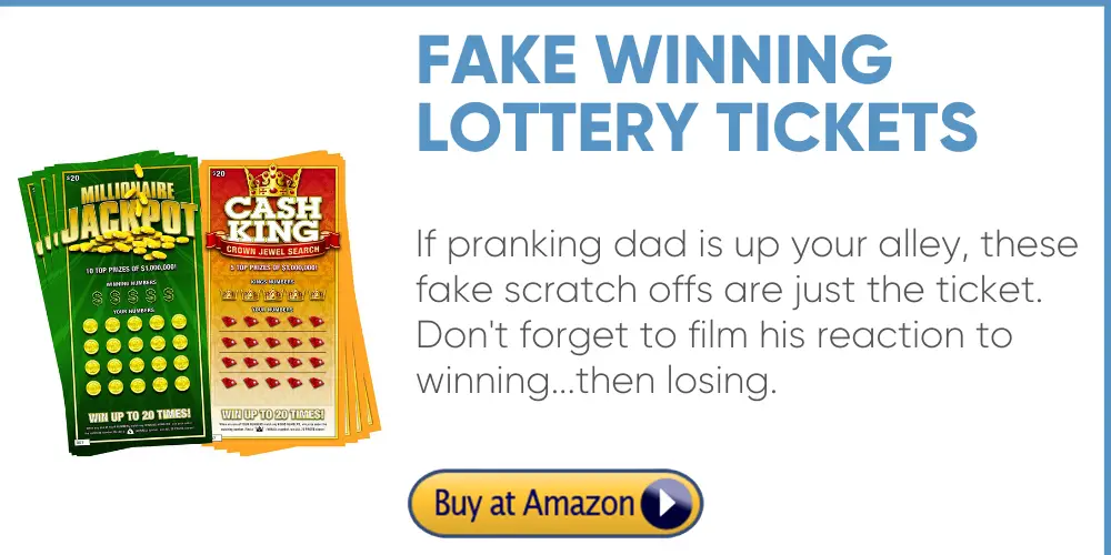 funny father's day gift fake winning lotto tickets, lottery, scratch offs