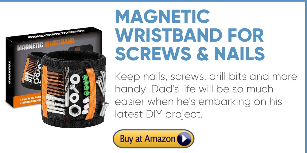 magnetic wristband to hold screws & nails father's day gift