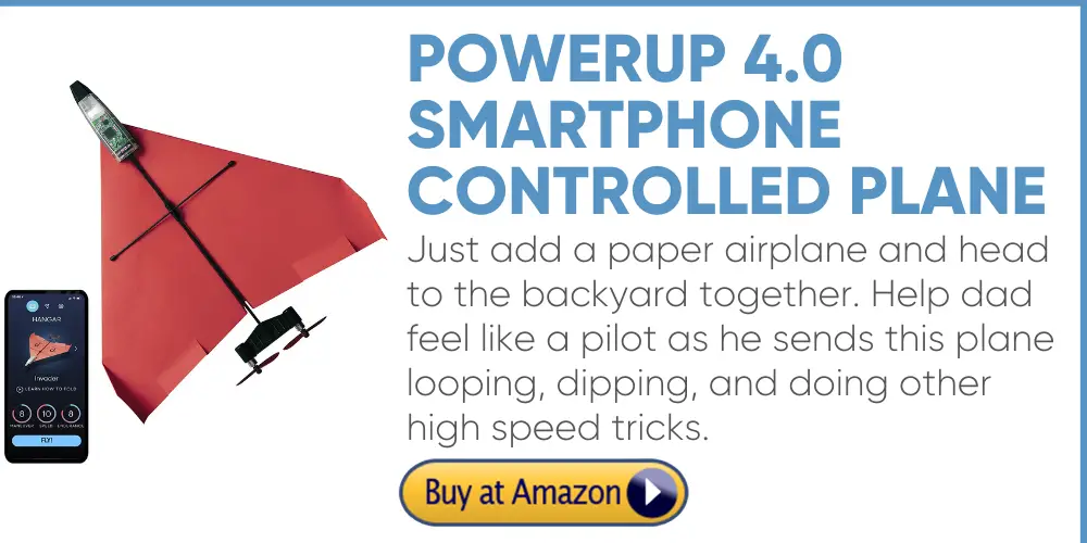 smartphone controlled paper airplane father's day gift