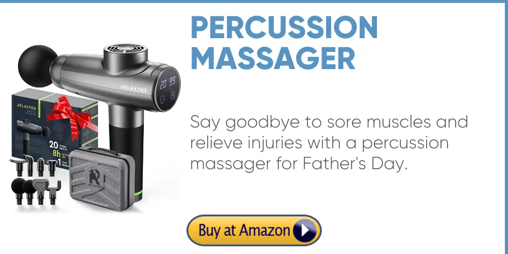 percussion massage gun for athlete's father's day gift