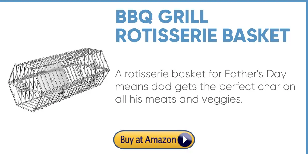 bbq grill rotisserie basket father's day gift