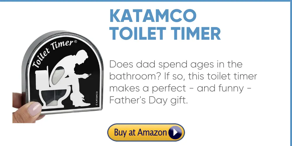 toilet timer funny father's day gift