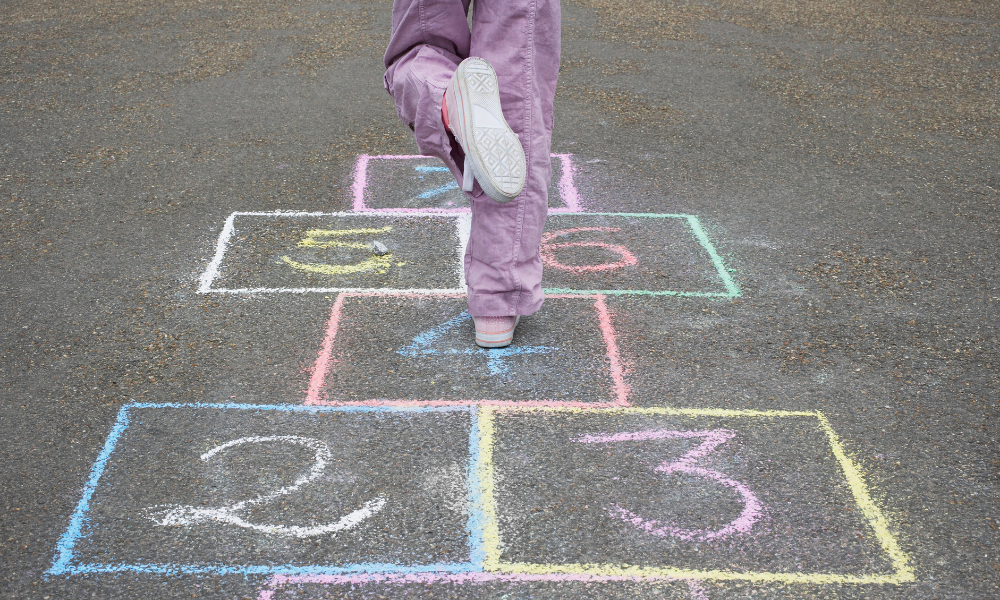 hopscotch is play-based math