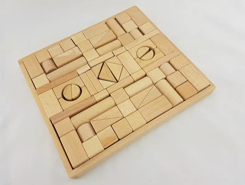 a child can use wood blocks in many ways