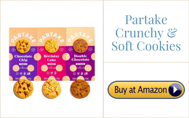 Partake Foods Crunchy & Soft-Baked Vegan Cookies - father day gift
