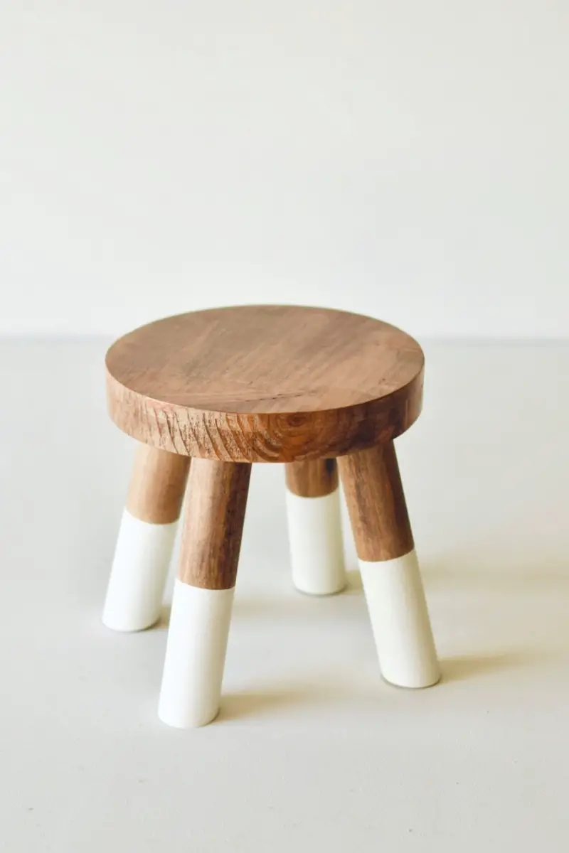 wooden montessori stool