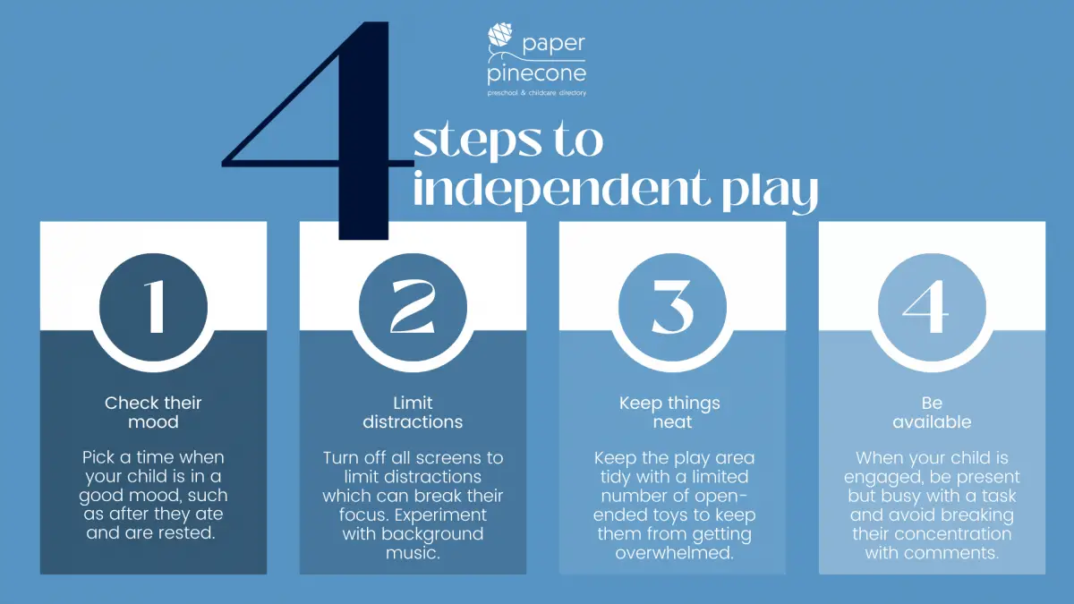 4 steps to your child playing independently 