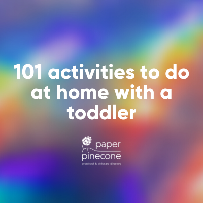 101 activities to do with a toddler