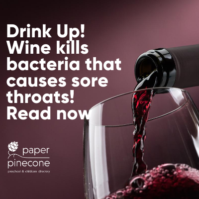 wine kills bacteria that causes sore throats