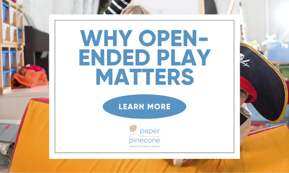 why open-ended play is important for preschool children