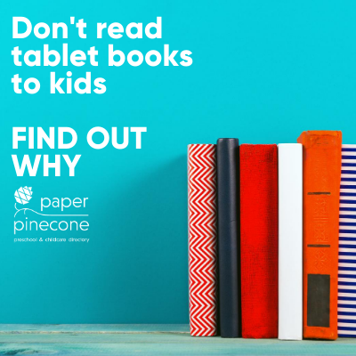 read print books to kids not tablets