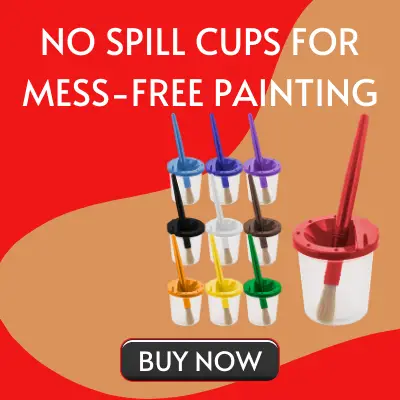 mess-free paint cups