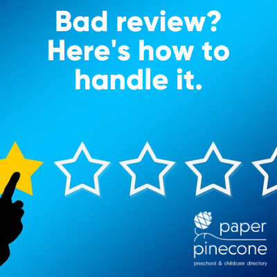 how to handle a bad review of your preschool