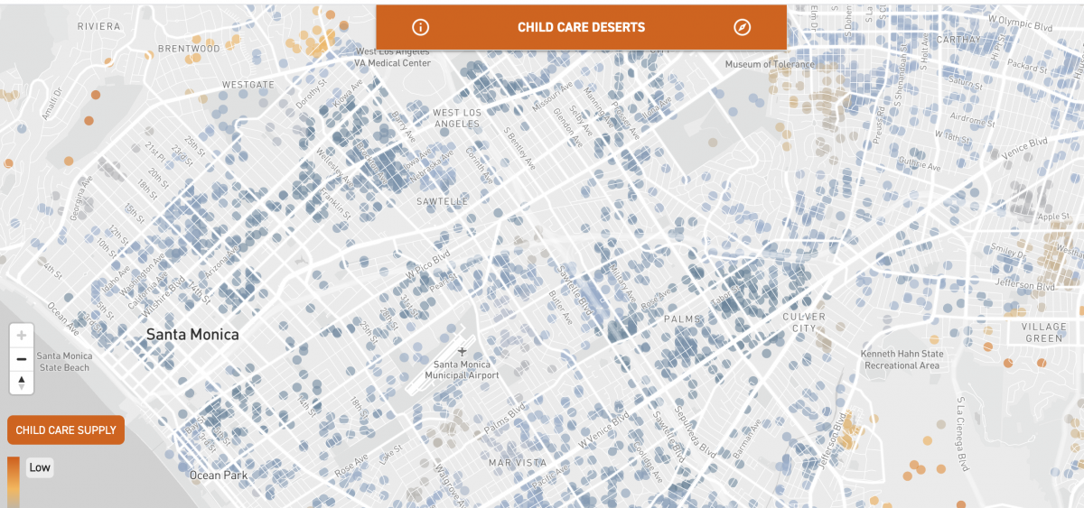 los angeles childcare supply