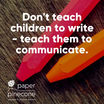 children need to be taught how to communicate through writing, not just how to write