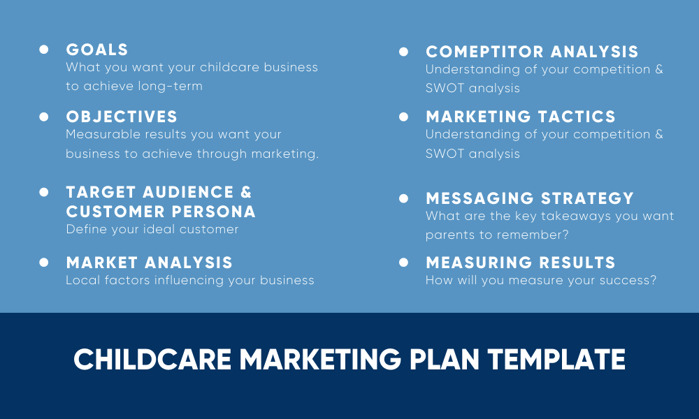 childcare marketing plan template