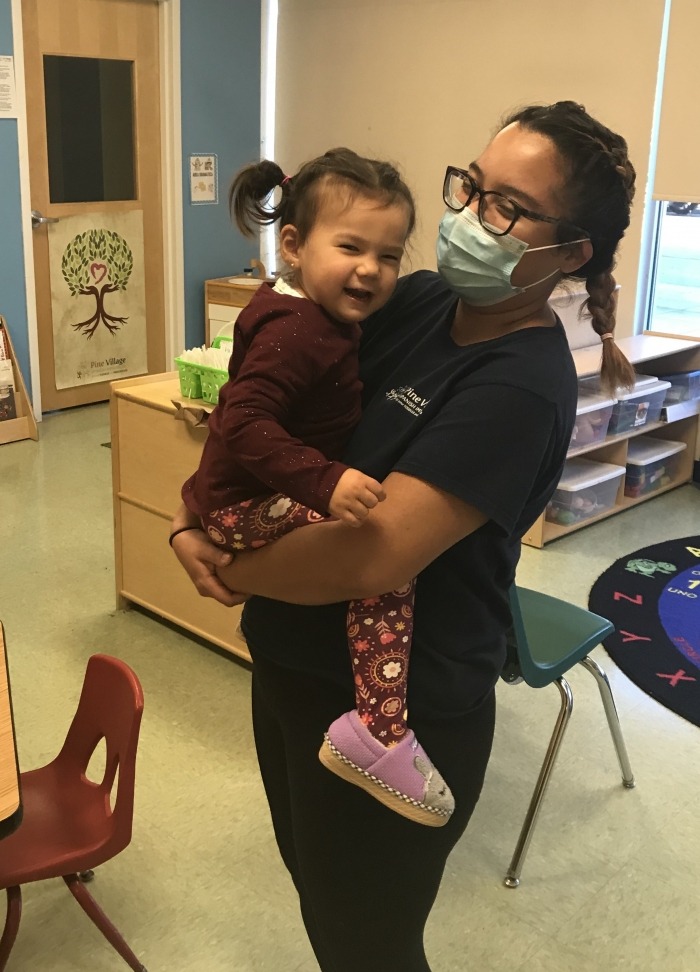 Pine Village Spanish Immersion Preschool Paper Pinecone