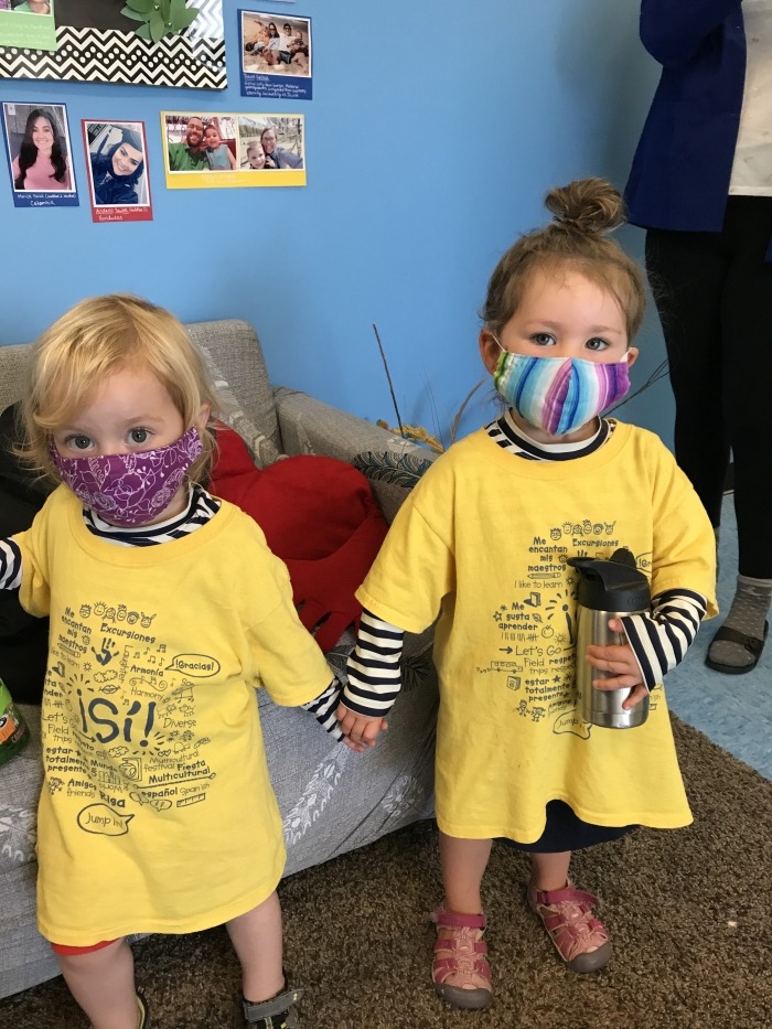 Pine Village Spanish Immersion Preschool Paper Pinecone