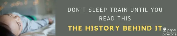 history of sleep training
