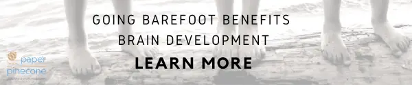 go barefoot for brain development