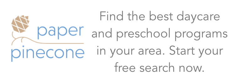 search daycare and preschool in your area on paper pinecone